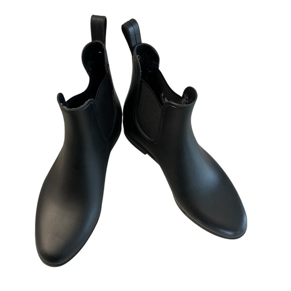 Sam Edelman Tinsley Classic Black Slip-On Rounded Toe Rain Boots Sz 8 GUC - Picture 1 of 12